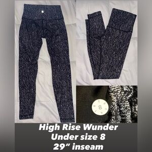 Lululemon High Rise Wunder Under size 8